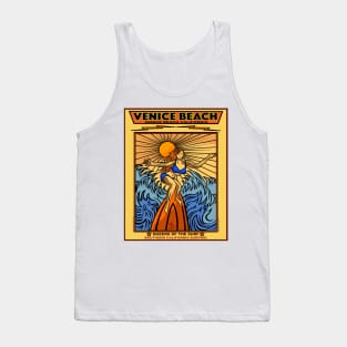 SURFING VENICE BEACH CALIFORNIA QUEENS OF THE SURF Tank Top